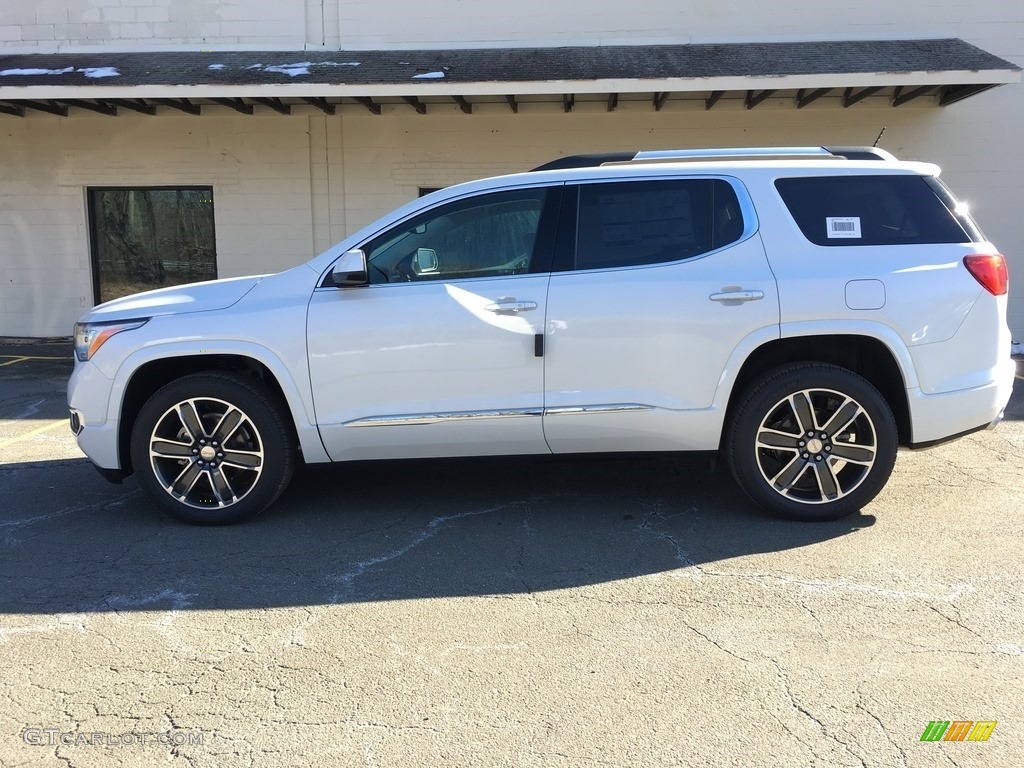 2018 Acadia Denali AWD - White Frost Tricoat / Cocoa/Shale photo #3