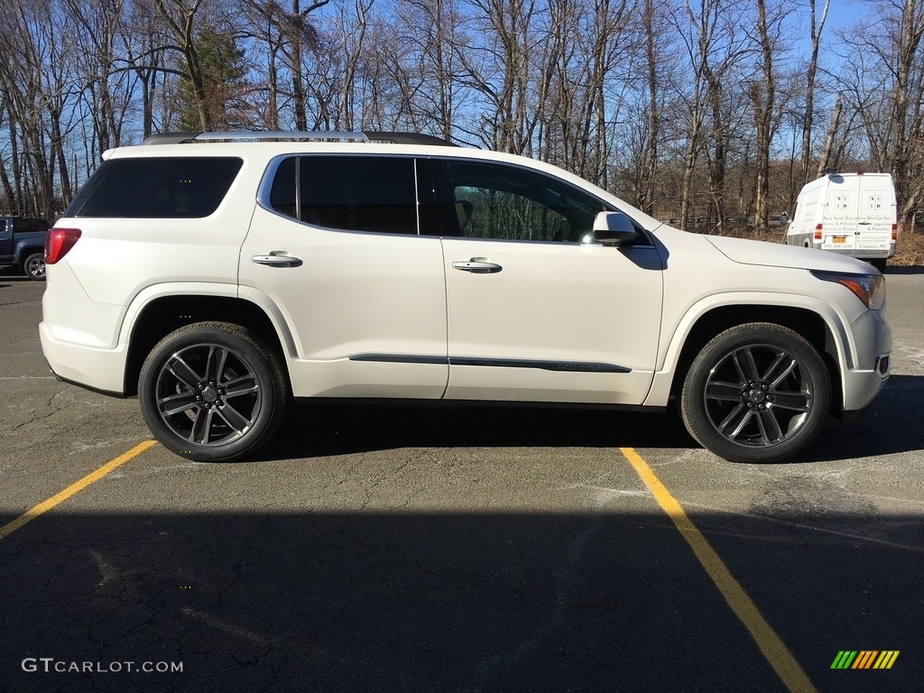 2018 Acadia Denali AWD - White Frost Tricoat / Cocoa/Shale photo #7