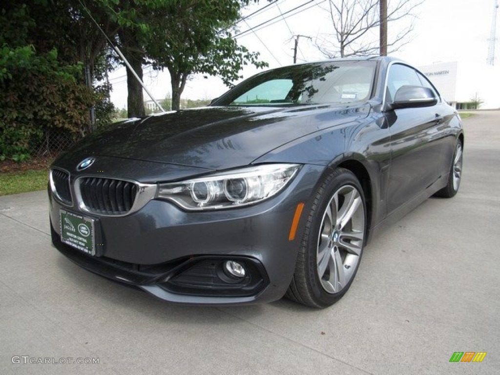 2016 4 Series 428i Coupe - Mineral Grey Metallic / Black photo #10