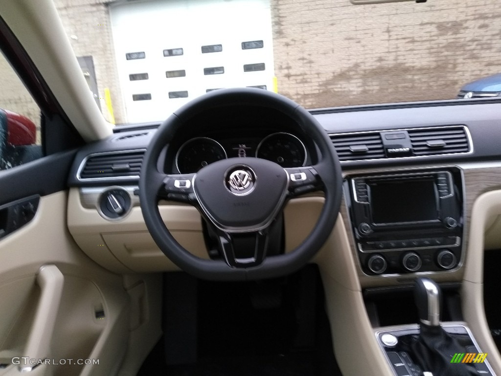 2018 Volkswagen Passat SE Cornsilk Beige Dashboard Photo #126253552