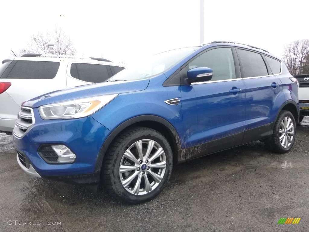 2017 Escape Titanium 4WD - Lightning Blue / Charcoal Black photo #2