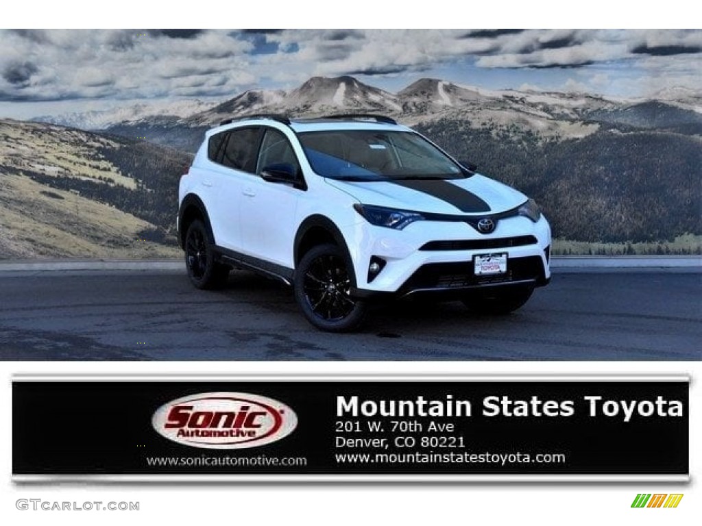 2018 RAV4 Adventure AWD - Super White / Ash photo #1