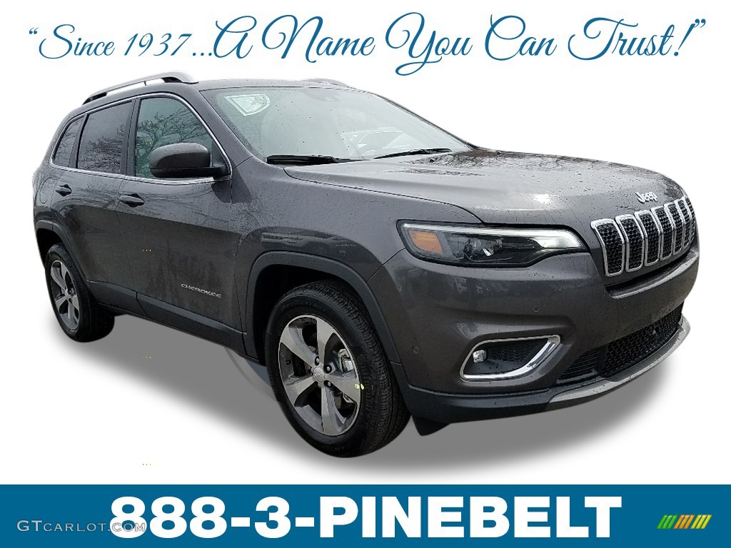 2019 Cherokee Limited 4x4 - Granite Crystal Metallic / Black photo #1