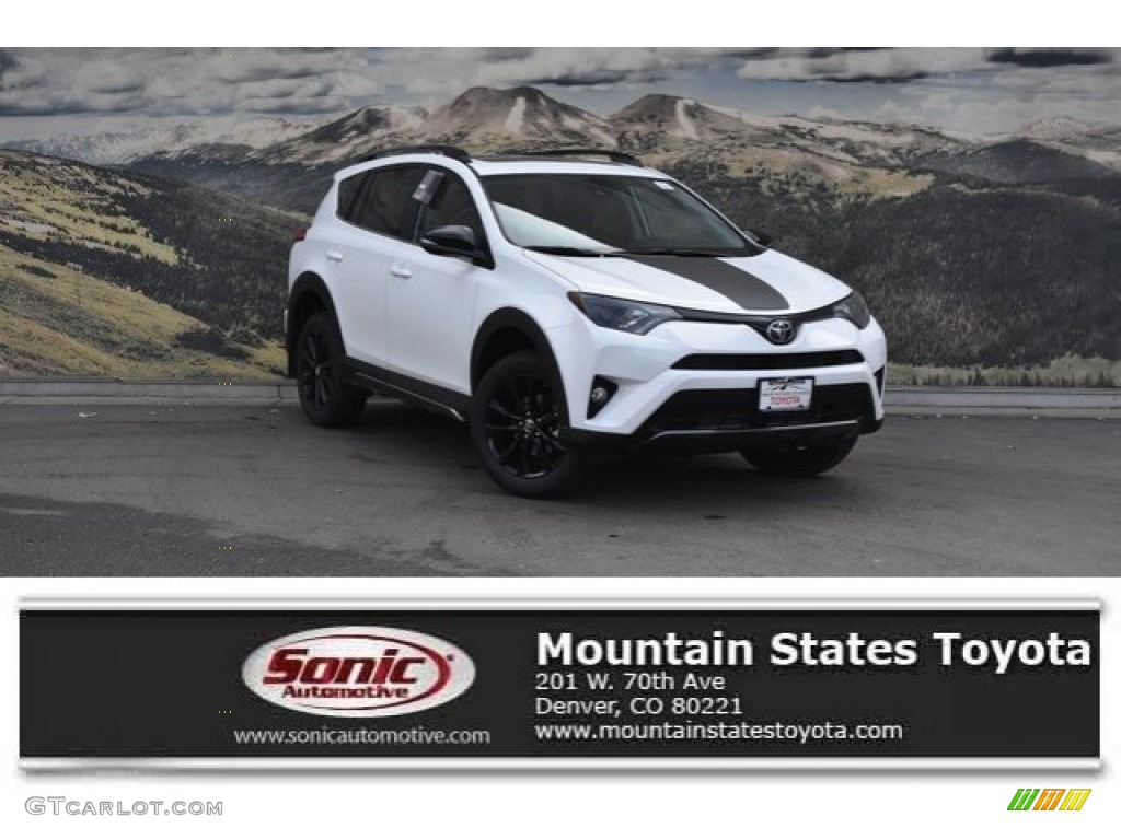 2018 RAV4 Adventure AWD - Super White / Black photo #1