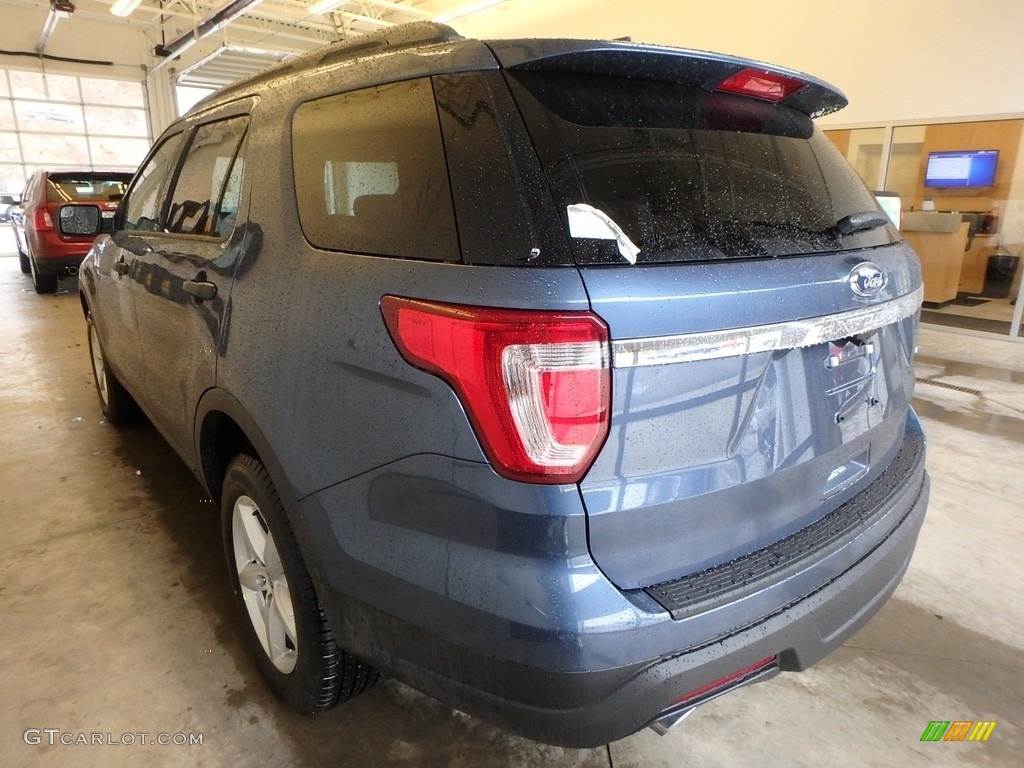2018 Explorer 4WD - Blue Metallic / Medium Stone photo #3