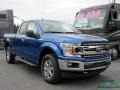 2018 Lightning Blue Ford F150 XLT SuperCab 4x4  photo #7