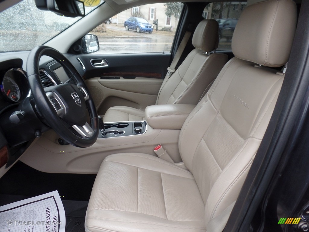 2013 Durango Citadel AWD - Mineral Gray Metallic / Black/Light Frost Beige photo #20