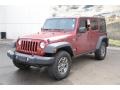 2013 Deep Cherry Red Crystal Pearl Jeep Wrangler Unlimited Rubicon 4x4  photo #3