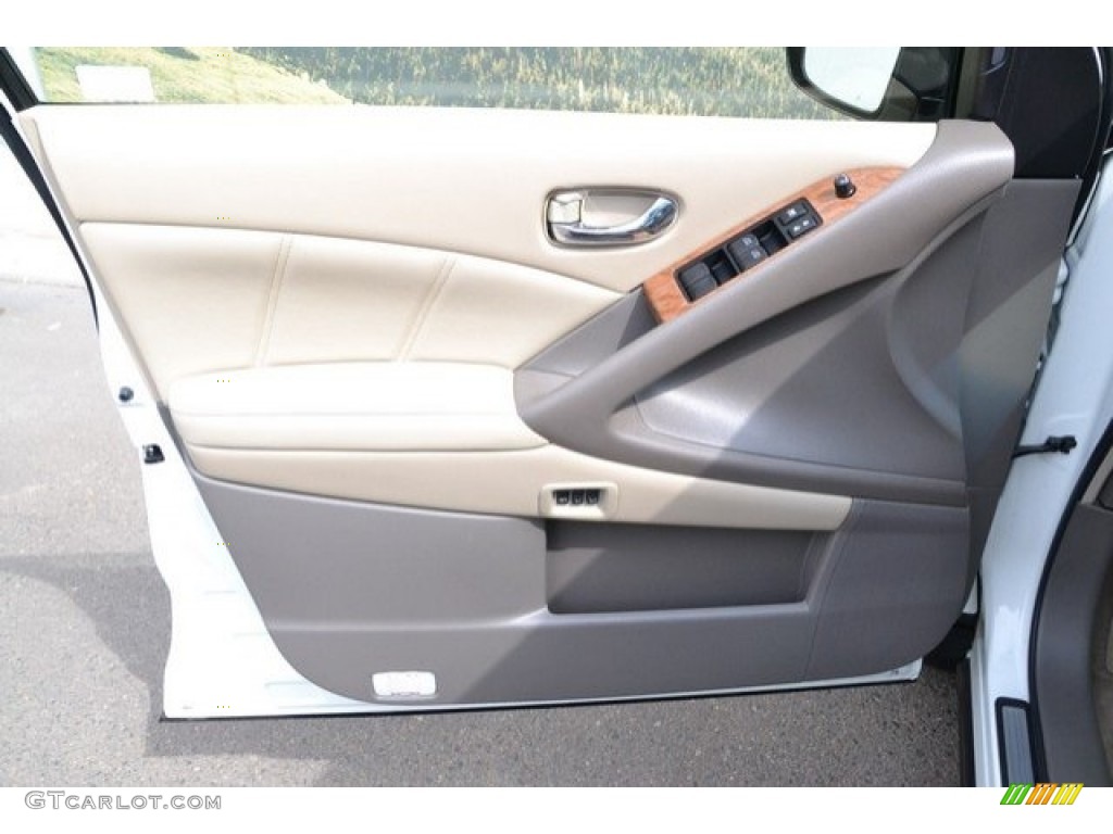 2013 Murano LE AWD - Pearl White / Beige photo #26