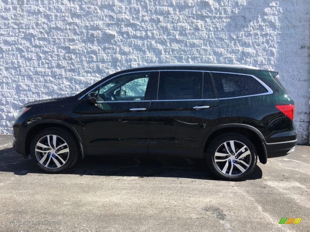 2018 Pilot Touring AWD - Black Forest Pearl / Beige photo #7