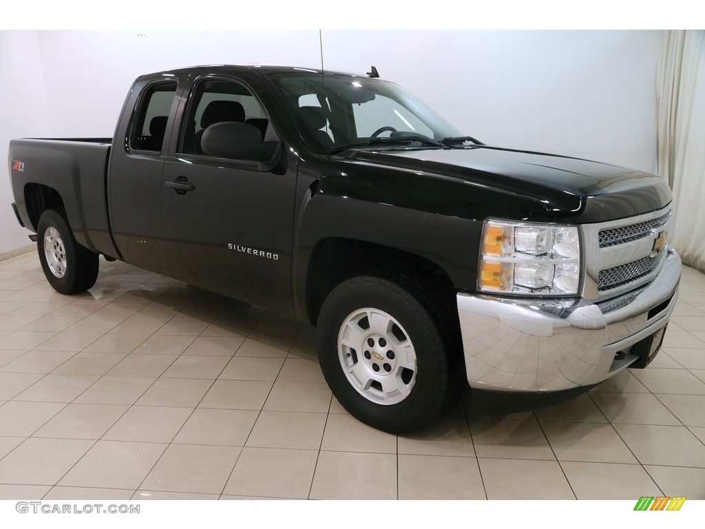 2013 Silverado 1500 LT Extended Cab 4x4 - Black / Ebony photo #1