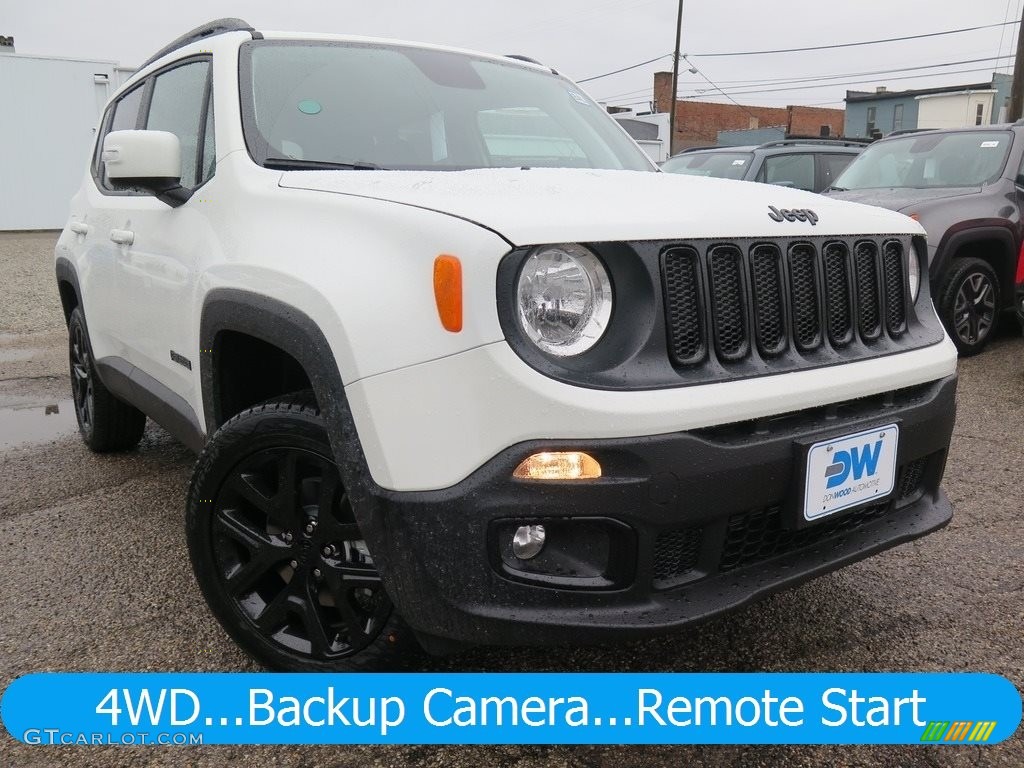 2018 Renegade Latitude 4x4 - Alpine White / Black photo #1