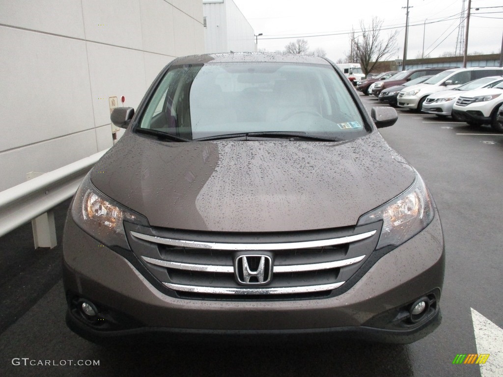 2014 CR-V EX AWD - Urban Titanium Metallic / Beige photo #8