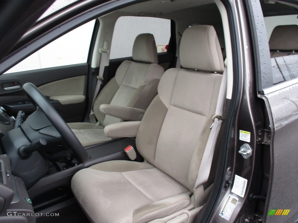 2014 CR-V EX AWD - Urban Titanium Metallic / Beige photo #12