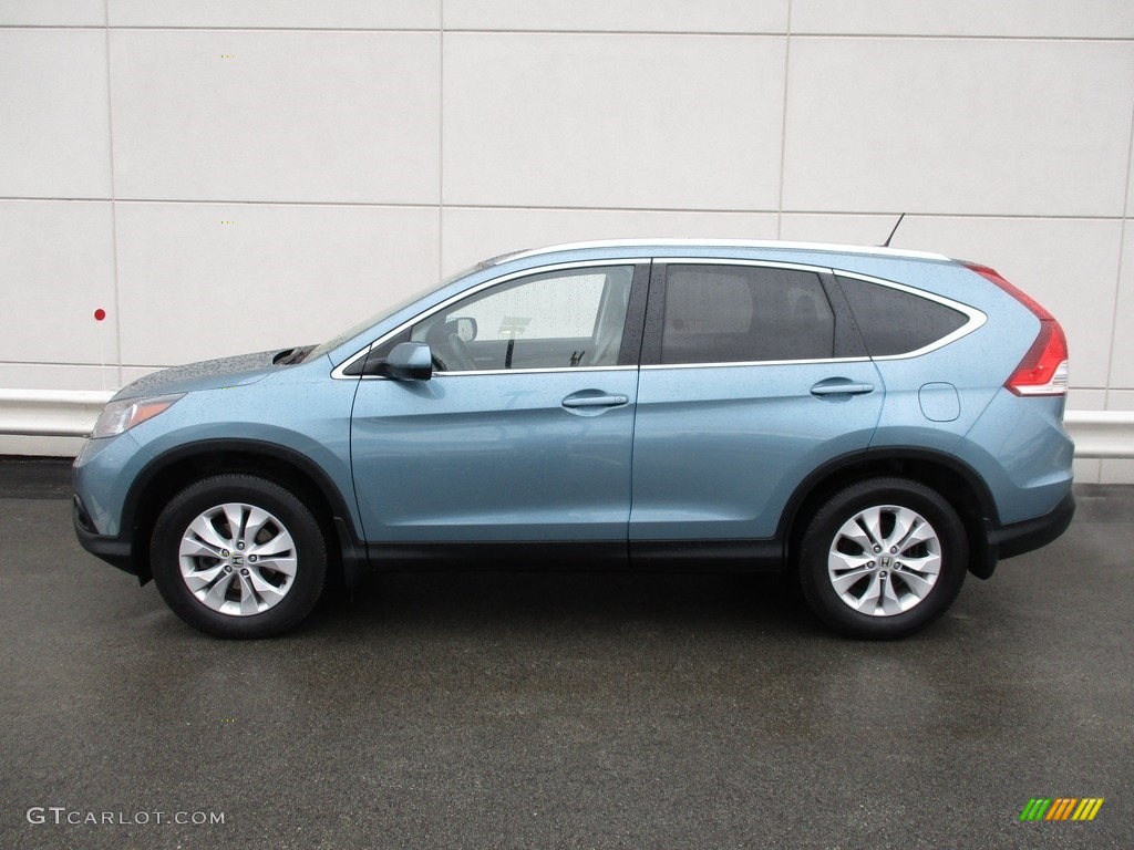 2014 CR-V EX-L AWD - Mountain Air Metallic / Beige photo #2