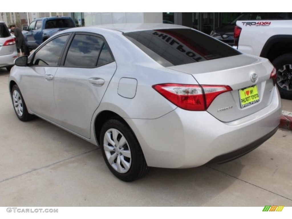 2016 Corolla LE - Classic Silver Metallic / Steel Blue photo #6