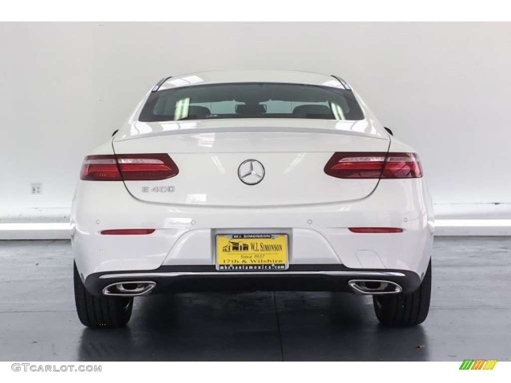 2018 E 400 Coupe - Polar White / Black photo #4