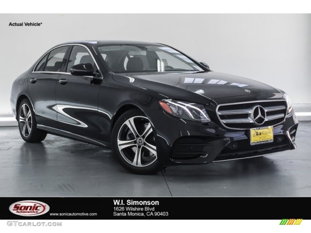 2018 E 300 Sedan - Black / Black photo #1