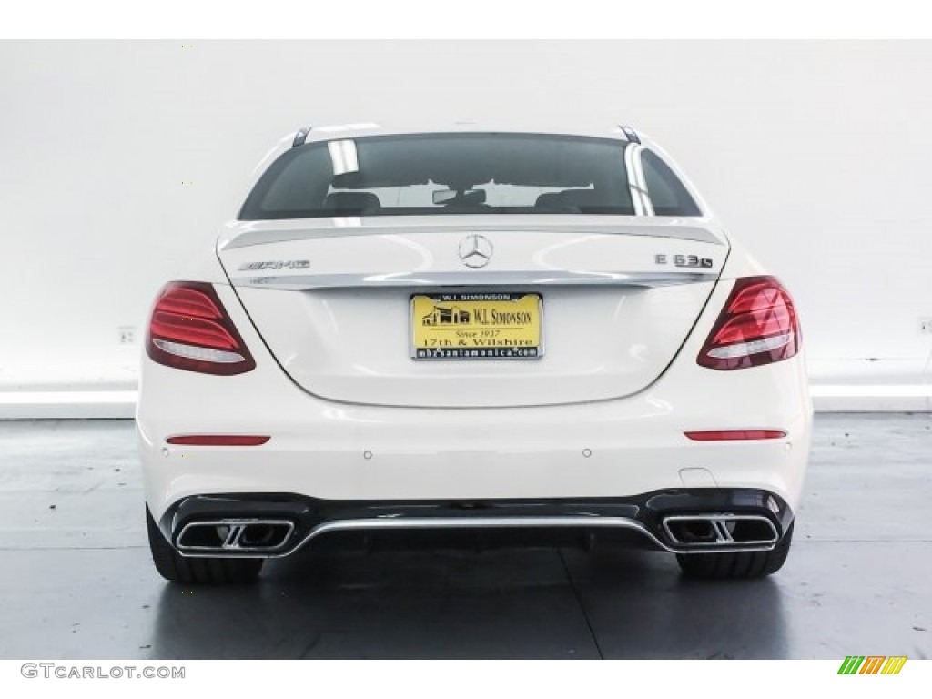 2018 E AMG 63 S 4Matic - designo Diamond White Metallic / Black photo #3