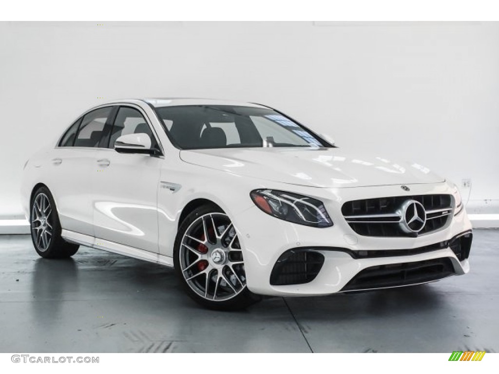 2018 E AMG 63 S 4Matic - designo Diamond White Metallic / Black photo #12