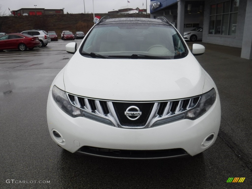 2010 Murano LE AWD - Glacier White Pearl / Beige photo #5