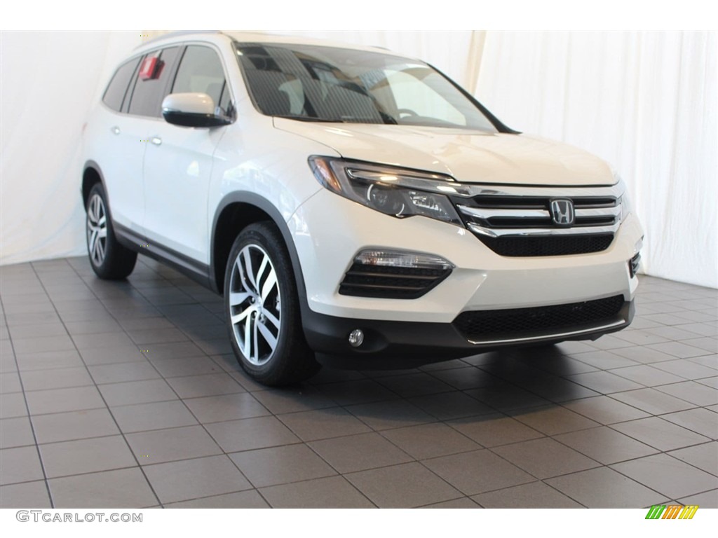 2018 Pilot Elite AWD - White Diamond Pearl / Black photo #7