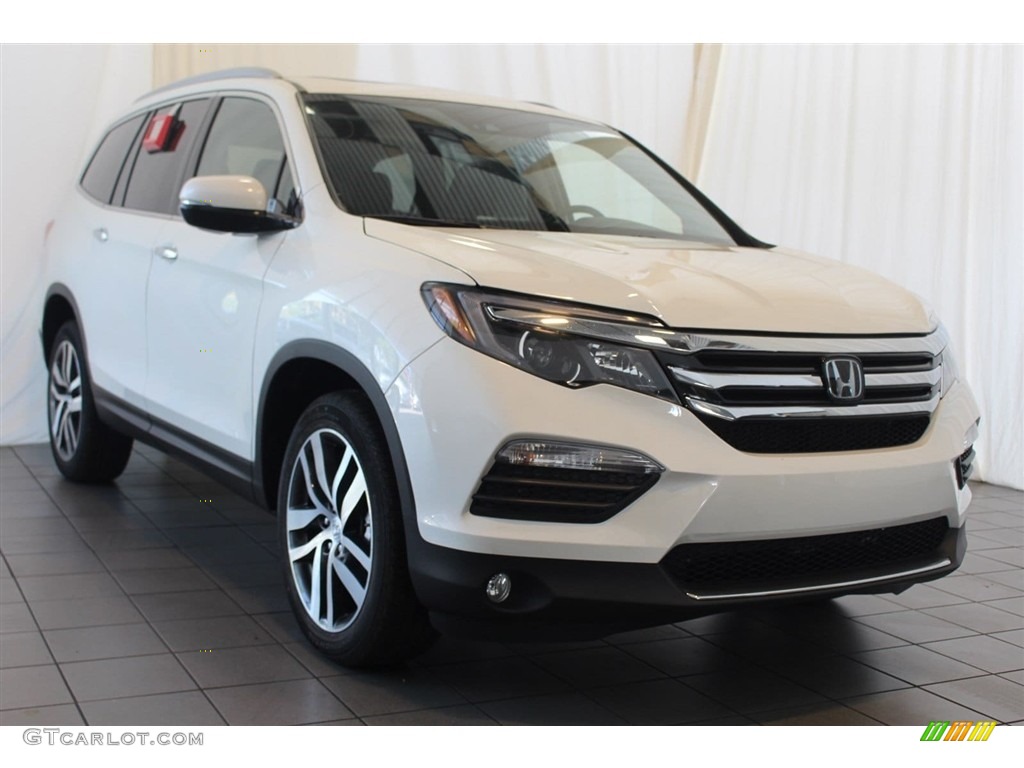 2018 Pilot Elite AWD - White Diamond Pearl / Black photo #8