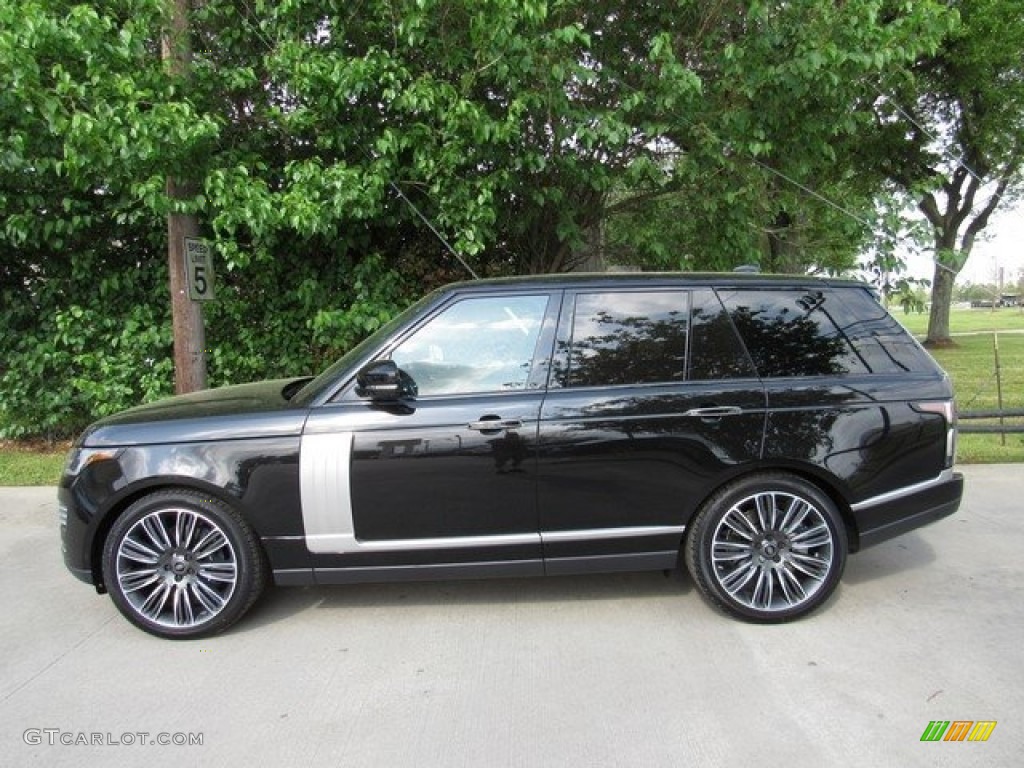Santorini Black Metallic 2018 Land Rover Range Rover Autobiography Exterior Photo #126297903