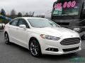 2014 White Platinum Ford Fusion Titanium  photo #7