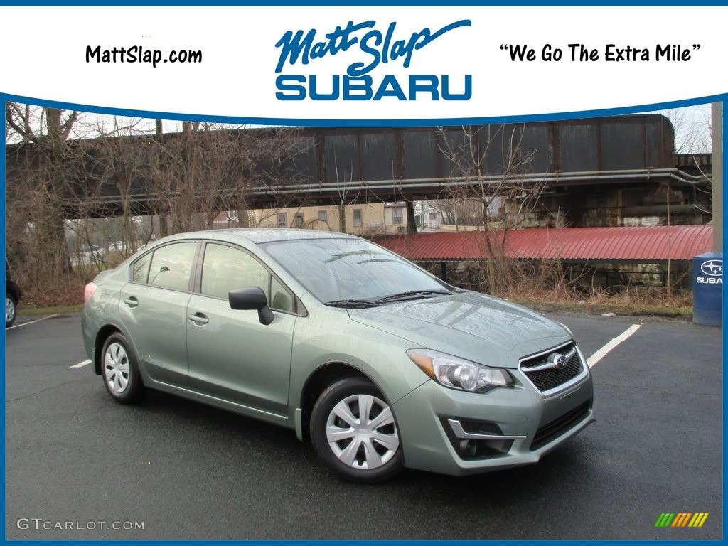 2016 Impreza 2.0i 4-door - Jasmine Green Metallic / Ivory photo #1