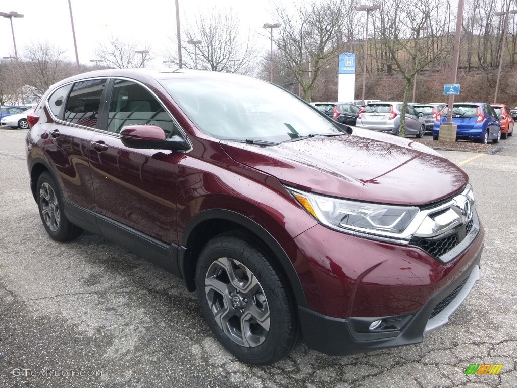 2018 CR-V EX AWD - Basque Red Pearl II / Gray photo #5