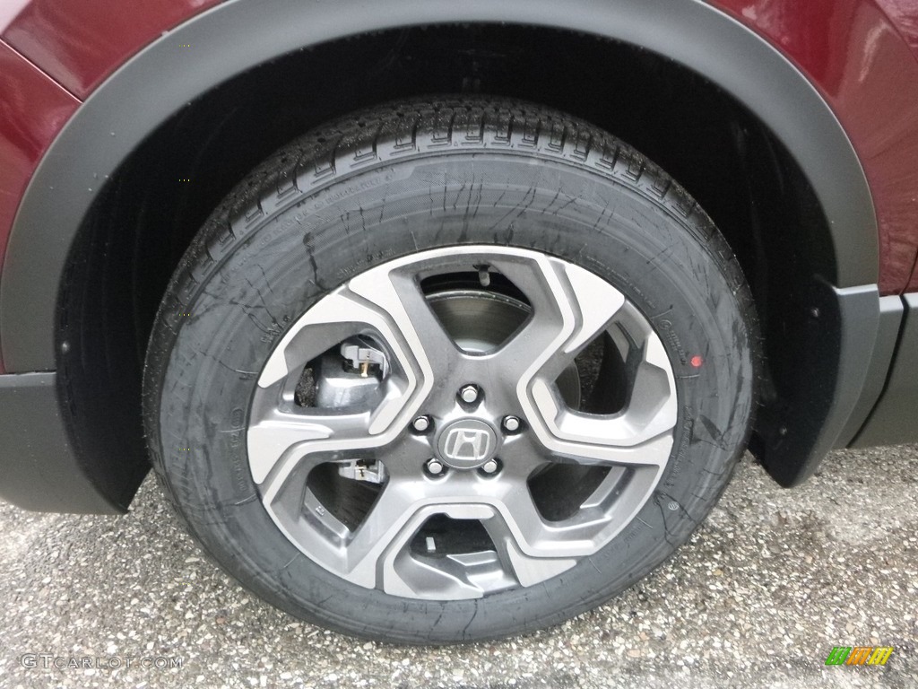 2018 CR-V EX AWD - Basque Red Pearl II / Gray photo #7