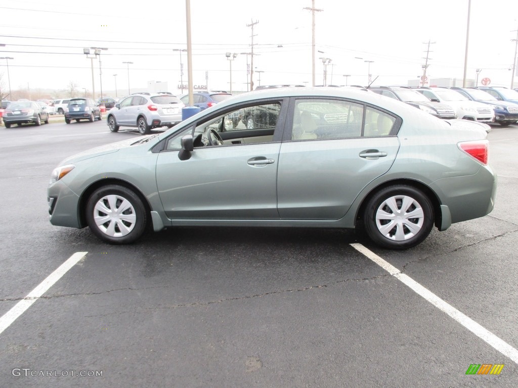 2016 Impreza 2.0i 4-door - Jasmine Green Metallic / Ivory photo #9