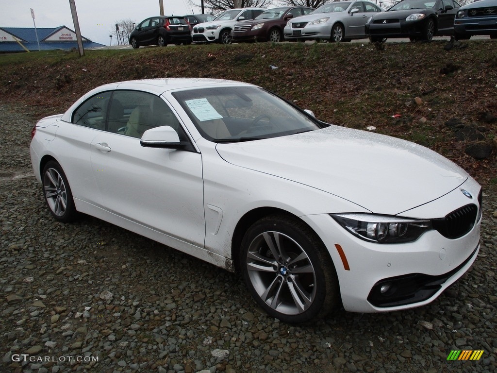 2018 4 Series 430i xDrive Convertible - Alpine White / Venetian Beige/Black photo #10