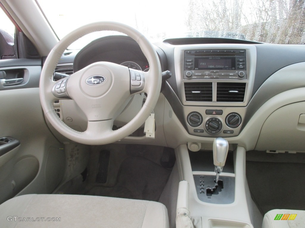 2008 Impreza 2.5i Sedan - Lightning Red / Ivory photo #10