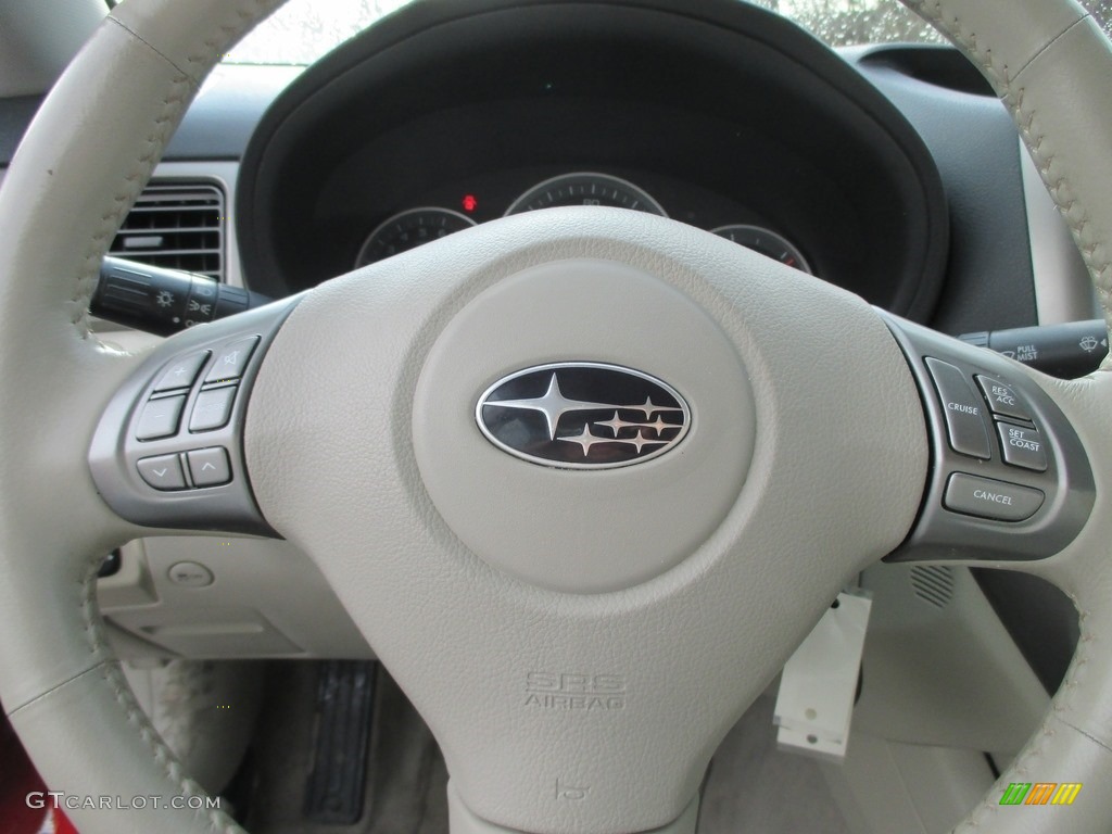 2008 Impreza 2.5i Sedan - Lightning Red / Ivory photo #11