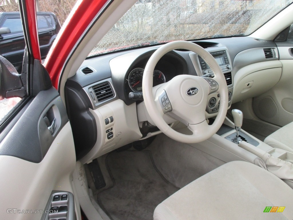 2008 Impreza 2.5i Sedan - Lightning Red / Ivory photo #12