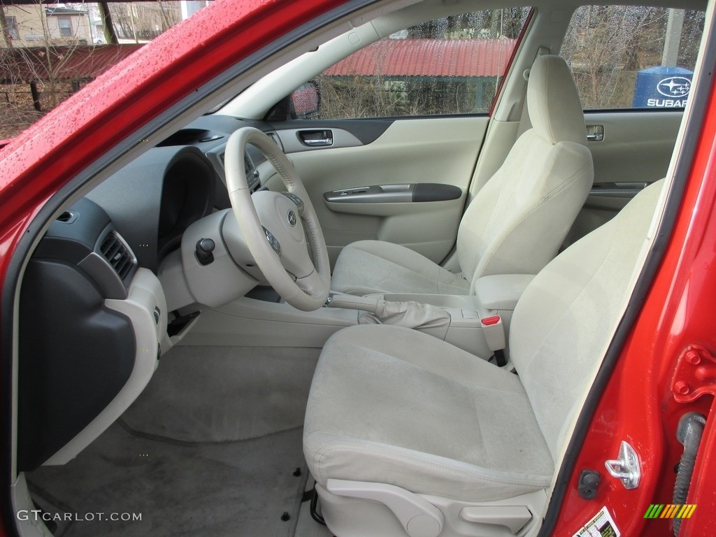 2008 Impreza 2.5i Sedan - Lightning Red / Ivory photo #13
