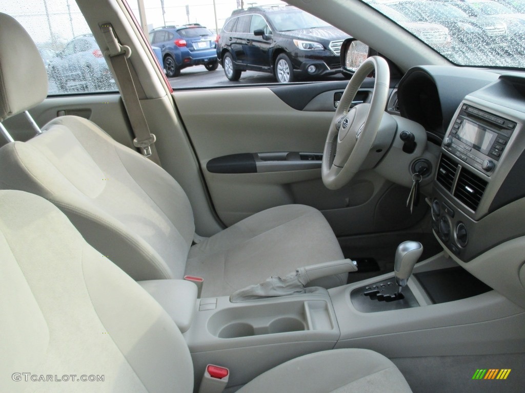 2008 Impreza 2.5i Sedan - Lightning Red / Ivory photo #17