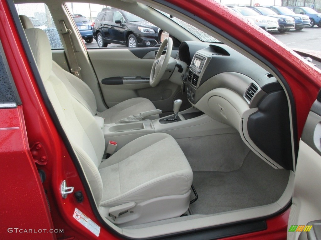 2008 Impreza 2.5i Sedan - Lightning Red / Ivory photo #18