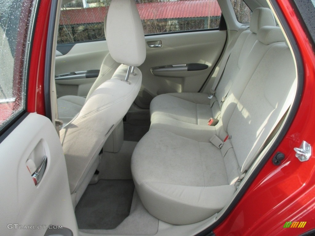 2008 Impreza 2.5i Sedan - Lightning Red / Ivory photo #21