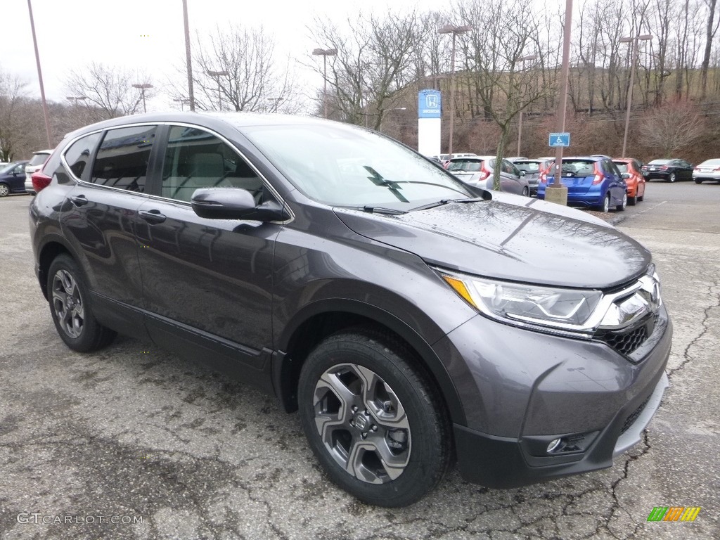 2018 CR-V EX AWD - Gunmetal Metallic / Gray photo #5