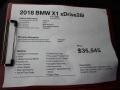 2018 Black Sapphire Metallic BMW X1 xDrive28i  photo #12
