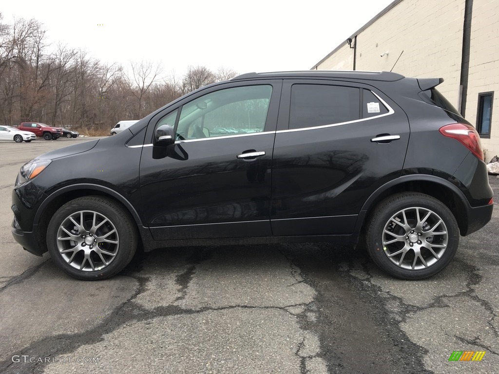 Ebony Twilight Metallic 2018 Buick Encore Sport Touring Exterior Photo #126312444