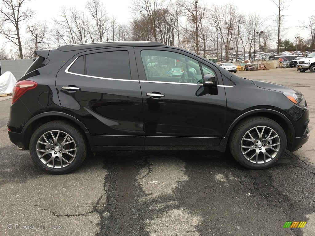 Ebony Twilight Metallic 2018 Buick Encore Sport Touring Exterior Photo #126312570