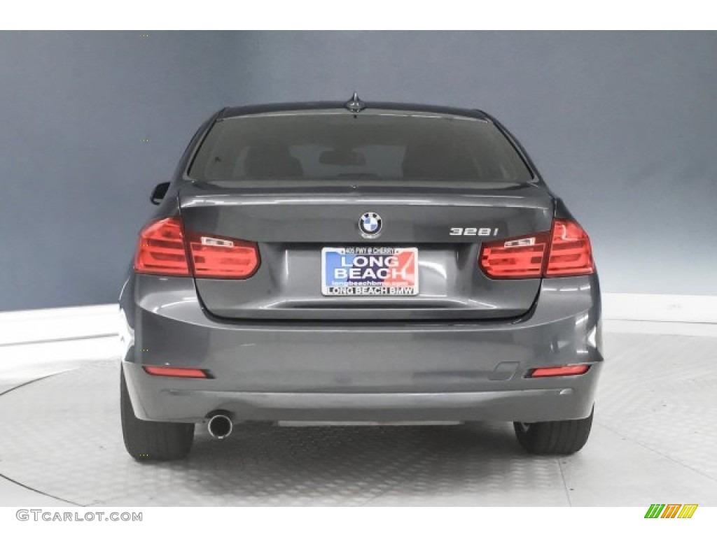 2015 3 Series 320i Sedan - Mineral Grey Metallic / Black photo #3