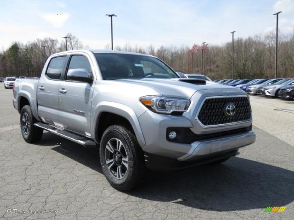 Silver Sky Metallic 2018 Toyota Tacoma TRD Sport Double Cab Exterior Photo #126314286