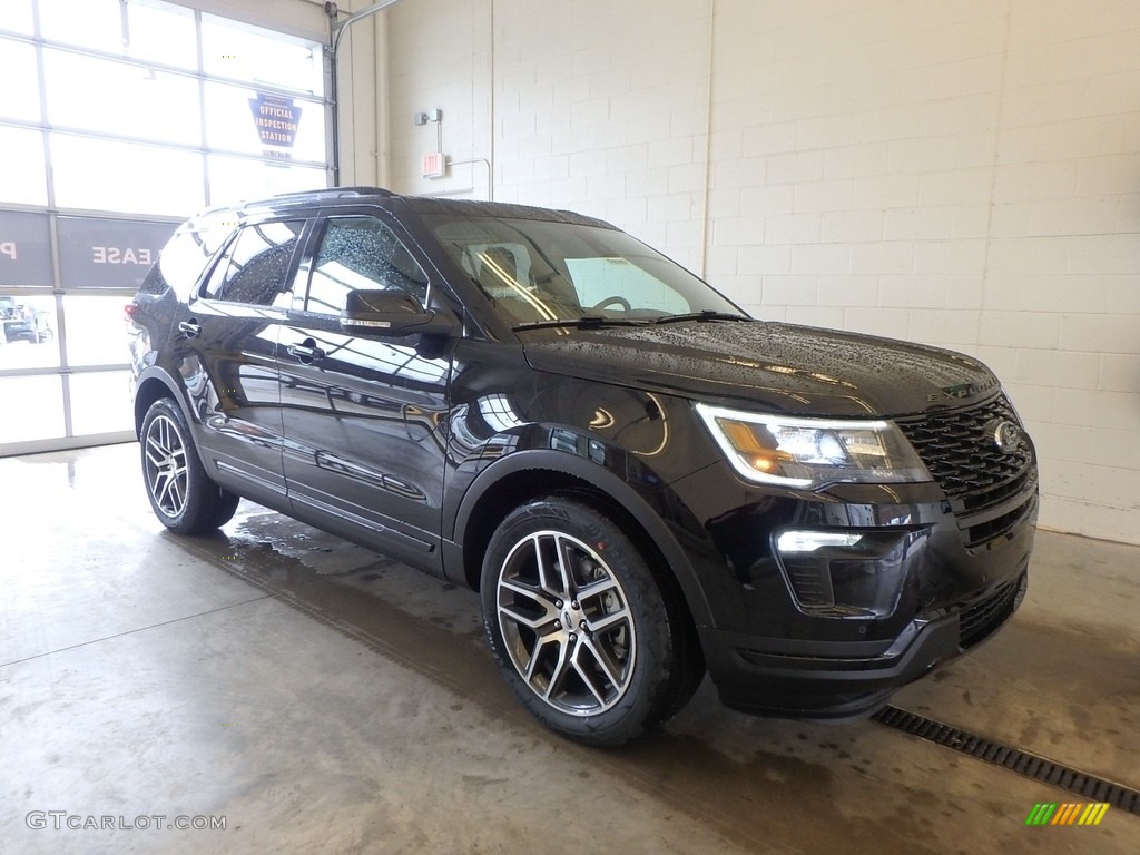 2018 Explorer Sport 4WD - Shadow Black / Ebony Black photo #1