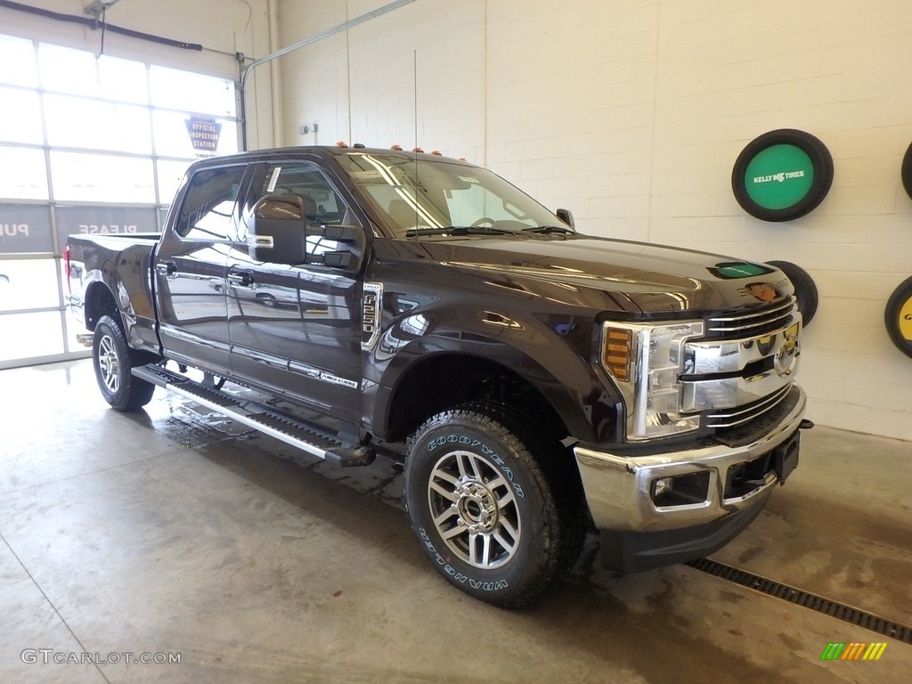 2018 F250 Super Duty Lariat Crew Cab 4x4 - Magma Red / Black photo #1