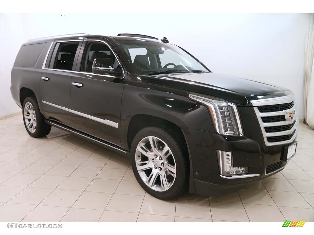 Black Raven 2018 Cadillac Escalade ESV Premium Luxury 4WD Exterior Photo #126319800